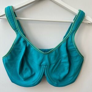 TRIUMPH - TRI-ACTION ENDURANCE HIGH IMPACT SPORTS BRA - TEAL BLUE - 18D (US 40D)